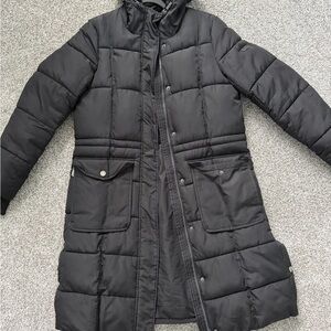 Lucky Brand Women's Black Quilted Puffer Jacket